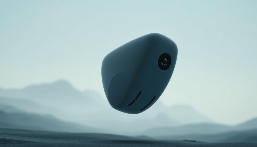 Screenless AI device with voice-first interaction and context-aware sensors.